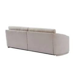Stylish Sofa With Semilunar Arm, Rivet Detailing, And Solid Frame-ModernLuxe -ModernLuxe GUEST 722083a9 875b 4a61 839c f25d760a7dfc