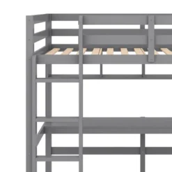 Twin Size Loft Bed With Desk, Shelves, And Ladder-ModernLuxe -ModernLuxe GUEST 72c5b208 9e27 4783 88ea 6ca9eea40212