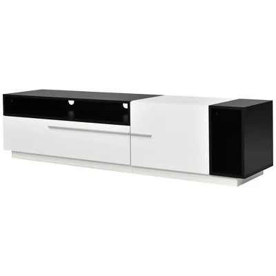 Two-Tone Design TV Stand For TVs Up To 70" - ModernLuxe 5 Two-Tone Design TV Stand For TVs Up To 70" - ModernLuxe - Image 3