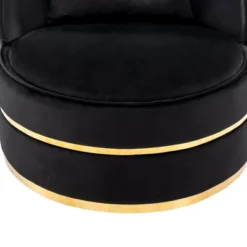 360 Degree Swivel Accent Chair, Velvet Upholstered Barrel Chair With Cushion-ModernLuxe -ModernLuxe GUEST 73c1620a 24d6 404f 8977 012cfec91bb0