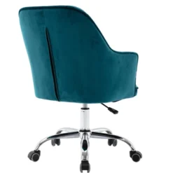 Modern Velvet Home Office Swivel Shell Chair-ModernLuxe -ModernLuxe GUEST 7418a1a5 301a 4c56 80f1 db2753518984