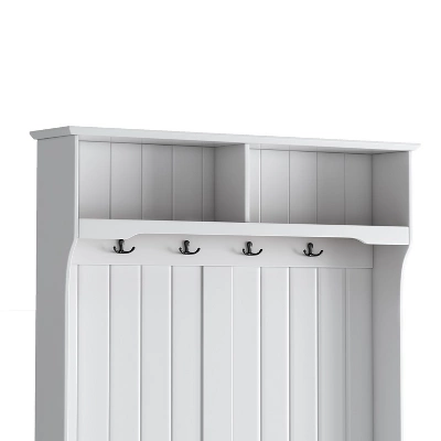 40" 3-in-1 Design Hall Tree With 4 Hooks, Coat Hanger And Entryway Storage Bench - ModernLuxe 12 40" 3-in-1 Design Hall Tree With 4 Hooks, Coat Hanger And Entryway Storage Bench - ModernLuxe - Image 10