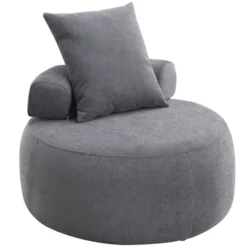 Modern Chenille Accent Reading Chair, High-Stretch Round Lounge Sofa-ModernLuxe 21 Modern Chenille Accent Reading Chair, High-Stretch Round Lounge Sofa-ModernLuxe -ModernLuxe GUEST 74916e74 5b8b 48ed b046 23d526333e3d