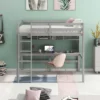 Twin Size Loft Bed With Desk, Shelves, And Ladder-ModernLuxe -ModernLuxe GUEST 74d9a6bf da7a 4fb6 a82a 75e637b02477