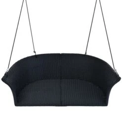 51.9" 2-Person Hanging Rattan Woven Swing Seat - ModernLuxe -ModernLuxe GUEST 752cf36f 9188 4659 ae14 e389954311f9