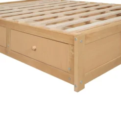Wood Platform Bed With Underneath Storage And 2 Drawers-ModernLuxe -ModernLuxe GUEST 76208057 2e53 4165 b135 2ced7e132dc2