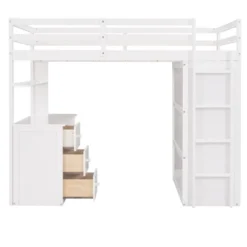 Twin Size Loft Bed With Drawers, Desk And Wardrobe-ModernLuxe -ModernLuxe GUEST 76643b16 3e75 4a7b 8838 e4261fb512cc