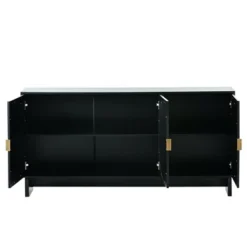 Modern Storage Cabinet With Rattan Door And Adjustable Shelves, Accent Cabinet Buffet Cabinet For Living Room-ModernLuxe -ModernLuxe GUEST 766ac9fa d81d 43c2 9ebe d47c2737816a