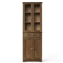 3-Tier Modern Home Office Large Storage Bookshelf, Natural - ModernLuxe -ModernLuxe GUEST 78178748 b591 48cc a743 f1d67c89a0df