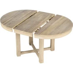 5 PCS Round Extendable Dining Table Set With Butterfly Leaf And 4 Upholstered Dining Armchairs-ModernLuxe -ModernLuxe GUEST 78cbce3f 3b81 478e ab91 a7fca9a37a19