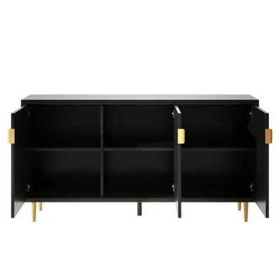 Modern Storage Sideboard With Adjustable Shelves - ModernLuxe 5 Modern Storage Sideboard With Adjustable Shelves - ModernLuxe - Image 3