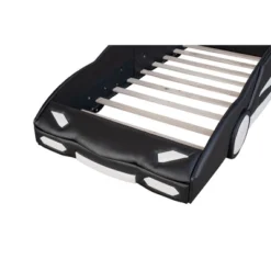 Twin Size Race Car-Shaped Platform Bed With Wheels-ModernLuxe -ModernLuxe GUEST 7a4e5bae f236 4075 8e93 5ce59a4cd308