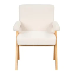 Set Of 2 Modern Upholstered Armchair With Solid Wood Frame, Accent Chair With Arm Pads-ModernLuxe -ModernLuxe GUEST 7b7112bd 8ec1 4c10 a247 fd18ddf4a208