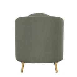 Mid-Century Upholstered Accent Chair, Arm Chair With Lumbar Pillow And Metal Legs-ModernLuxe -ModernLuxe GUEST 7b9f2596 d48f 4380 8647 7c87c7e0a395