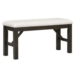 6-Piece Farmhouse Solid Wood Rectangular Dining Table Set With 4 Upholstered Chairs And 1 Bench - ModernLuxe -ModernLuxe GUEST 7c118948 702d 4c25 bf76 a12b04a8e25b