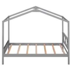 Twin Size Wood House Bed Frame With Storage Space-ModernLuxe -ModernLuxe GUEST 7c3a000c 5598 4ea8 b549 66774cf481a9