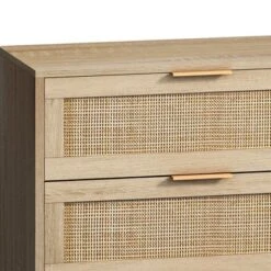 6-Drawer Rattan Dresser For Living Room And Bedroom, Natural - ModernLuxe -ModernLuxe GUEST 7c91123a 3038 4a5f a8eb 96b8e4ed40fc