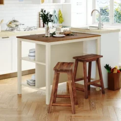 3-Piece Kitchen Island Set With 2 Stools-ModernLuxe -ModernLuxe GUEST 7d295196 e6f8 4aef a1e7 65c9b59c124a