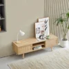 Rattan TV Stand, Entertainment Center With Sliding Doors, TV Console Cabinet With Adjustable Shelf, Natural-ModernLuxe -ModernLuxe GUEST 7d3ce5d3 80db 4ca2 b3e4 f77cf07d696e