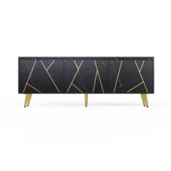 Modern TV Stand For 65" TV With Large Storage, Black - ModernLuxe -ModernLuxe GUEST 7d50f057 d6fb 4d1c 85d4 303fa9e45dc5