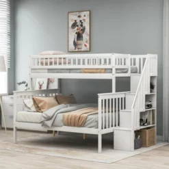 Twin Over Full Stairway Bunk Bed With Storage-ModernLuxe -ModernLuxe GUEST 7d518838 c02a 4fdf 9934 b15b557283bd