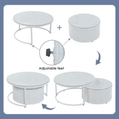 9 PCS Outdoor Half-moon Patio Wicker Sofa Set, Patio PE Rattan Conversation Set With Table-ModernLuxe -ModernLuxe GUEST 7ef38864 fe8e 4788 9e45 fe9447c9fece