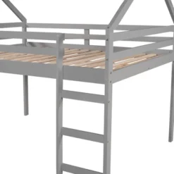 Full Size House Shape Loft Bed With Slides - ModernLuxe -ModernLuxe GUEST 7f940ed8 547d 4cae 9d87 fa0a05c32864