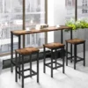 Counter Height Extra Long Dining Table Set With 3 Stools-ModernLuxe 2 Counter Height Extra Long Dining Table Set With 3 Stools-ModernLuxe -ModernLuxe GUEST 7ff56af9 204e 449d 89de fe03dcf4df19