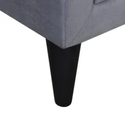 Velvet Upholstered Wooden Nightstand, Bedside Table With 2 Drawers-ModernLuxe -ModernLuxe GUEST 80abb011 bb35 4663 bebd 8ee403dcf640