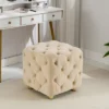 Modern Velvet Upholstered Ottoman - ModernLuxe -ModernLuxe GUEST 82144946 ff44 44bc 9143 97562943ec30