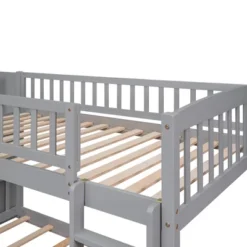 Stairway Twin Over Twin Bunk Bed With Two Drawers And Slide-ModernLuxe 25 Stairway Twin Over Twin Bunk Bed With Two Drawers And Slide-ModernLuxe -ModernLuxe GUEST 8279475d fac0 4ffc a868 f1a1581c6909