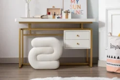 S-shape Velvet Ottoman, Makeup Stool Footstool-ModernLuxe -ModernLuxe GUEST 8392b578 7e6c 4140 a72b 46df44a65f0f