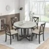 5-Piece Dining Set With Solid Wood Table And 4 Chairs, Gray - ModernLuxe -ModernLuxe GUEST 84596ebc dfd2 413f b28d 808199c5394b