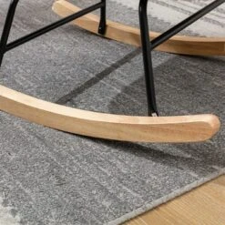 Upholstered Rocking Accent Chair With High Backrest And Armrests-ModernLuxe -ModernLuxe GUEST 87a4088a 6fab 48b8 80a1 1dd90c35e86b