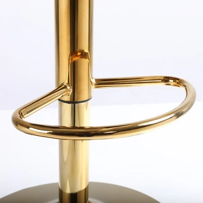 Set Of 2 Modern Style 360 Degree Swivel Bar Stools With Metal Adjustable Base - ModernLuxe 11 Set Of 2 Modern Style 360 Degree Swivel Bar Stools With Metal Adjustable Base - ModernLuxe - Image 9