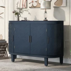 Accent Storage Cabinet Wooden Sideboard Cabinet With Antique Pattern Doors-ModernLuxe -ModernLuxe GUEST 88e3ab56 be85 4333 87e2 a65d5ec1279e