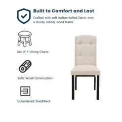 5 PCS Wood Dining Table Set With Faux Marble Tabletop And Upholstered Dining Chairs-ModernLuxe 18 5 PCS Wood Dining Table Set With Faux Marble Tabletop And Upholstered Dining Chairs-ModernLuxe -ModernLuxe GUEST 89a1d3f8 7b70 42e7 af17 05e74353d3dd