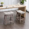 Set Of 2 Counter Height Bar Stools With Wooden Legs - ModernLuxe -ModernLuxe GUEST 89c13c5f f630 4040 9678 6493bd447fda