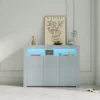 Modern Wooden Sideboard With LED Lights And 3 Doors For Living Room, Kitchen Or Hallway - ModernLuxe -ModernLuxe GUEST 8c7ddb85 c56f 47f0 bc86 5d24a26bcb4d