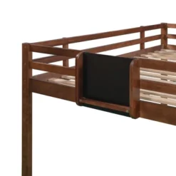 Full Size Wooden Loft Bed With Slide, Stair And Chalkboard - ModernLuxe -ModernLuxe GUEST 8d6456bc 3522 4c23 9d07 b31ee9e3602d