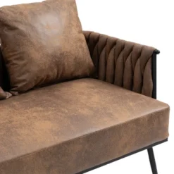 Modern Accent Metal Frame Tufted Sofa With Arms - ModernLuxe 17 Modern Accent Metal Frame Tufted Sofa With Arms - ModernLuxe -ModernLuxe GUEST 8e51255e 009f 4882 901d 69f7536d279c