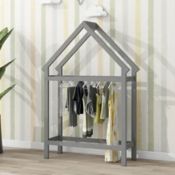 Twin Size House Shape Floor Bed With 2 Detachable Stands - ModernLuxe -ModernLuxe GUEST 8e7b3e16 260d 4077 8283 ab422fd9889d