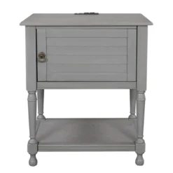 Nightstand With USB Charging Port, Cabinet With Two Built-in Shelves And One Open Storage - ModernLuxe -ModernLuxe GUEST 8f3bc6aa 7ccf 40b3 96b2 17c94d6e88a7