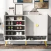 11-Tier Modern Wood Shoe Cabinet With Adjustable Shelves - ModernLuxe -ModernLuxe GUEST 8f7b862e 6944 4b80 91a3 f9b58a1ecd07