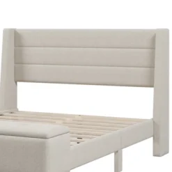 Queen Size Upholstered Wood Storage Platform Bed Frame With Storage Ottoman Bench-ModernLuxe -ModernLuxe GUEST 8ffd9e52 c6fe 40a5 b634 c123d8ca7e52