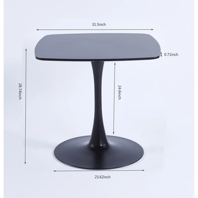 Uniquely Designed Dining Table With Metal Round Base - ModernLuxe 4 Uniquely Designed Dining Table With Metal Round Base - ModernLuxe - Image 2
