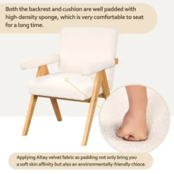 Set Of 2 Modern Upholstered Armchair With Solid Wood Frame, Accent Chair With Arm Pads-ModernLuxe -ModernLuxe GUEST 91841d0c c84b 459f a8d5 b8b7d70b7567