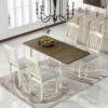 5 PCS Mid-Century Extendable Dining Table Set With 15inch Butterfly Leaf And 4 Upholstered Chairs-ModernLuxe -ModernLuxe GUEST 919aa6a0 c184 40a1 8ac0 abcbd4b21925