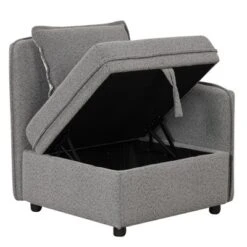 122.8" Minimalist Convertible Modular Sofa, Upholstered Sectional Sofa Couch With 5 Pillows-ModernLuxe -ModernLuxe GUEST 91e3b404 7796 44c2 a384 ec2063b2ed7a