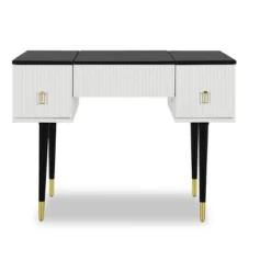 43.3" Modern Vanity Table Set With Flip-Up Mirror, LED Lights And Storage - ModernLuxe -ModernLuxe GUEST 924c0bef e00a 4a91 84b4 f797bf246170